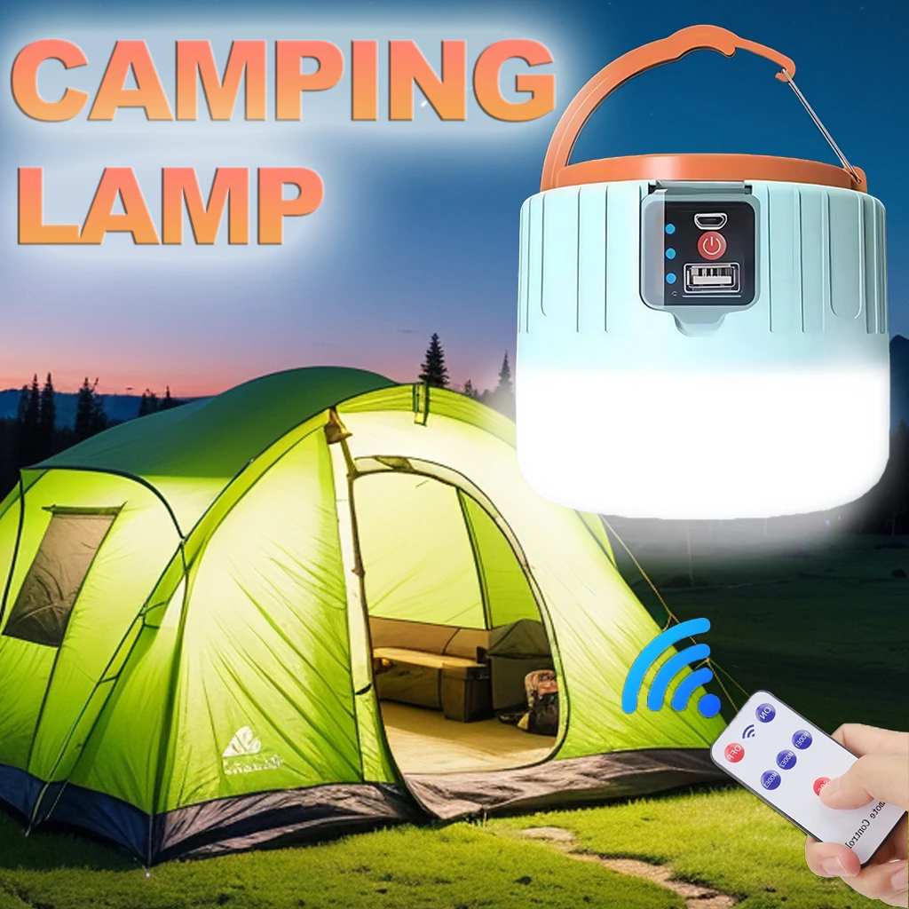 Outdoor Power Lights - Solar Camping Lantern Rechargeable LED Portable