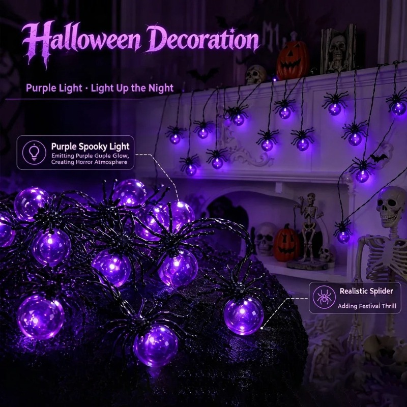 Battery Powered Spider LED Str - đánh giá và giá Outdoor Power Lights
