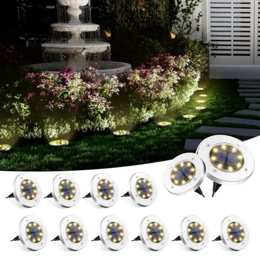 Solar Ground Lights Solar Ligh - đánh giá và giá Outdoor Power Lights