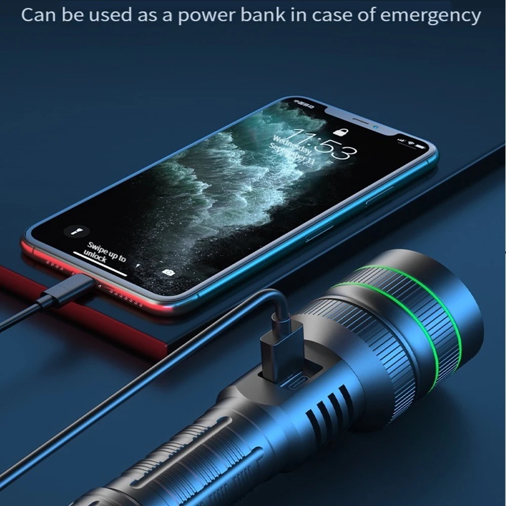 Powerful LED Flashlight Zoomab - đánh giá và giá Outdoor Power Lights