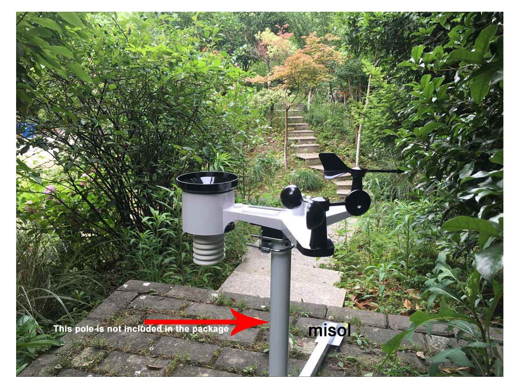 MISOL WiFi Weather Station wit - đánh giá và giá Outdoor Power Meter