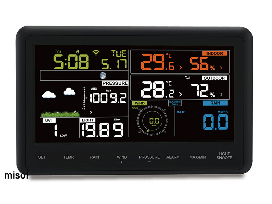 MISOL WiFi Weather Station wit - đánh giá và giá Outdoor Power Meter