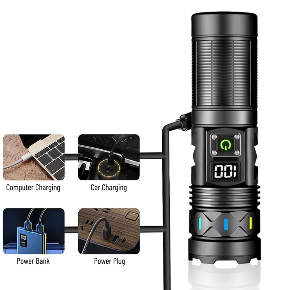 High Power LED Flashlight Tele - đánh giá và giá Outdoor Power Meter