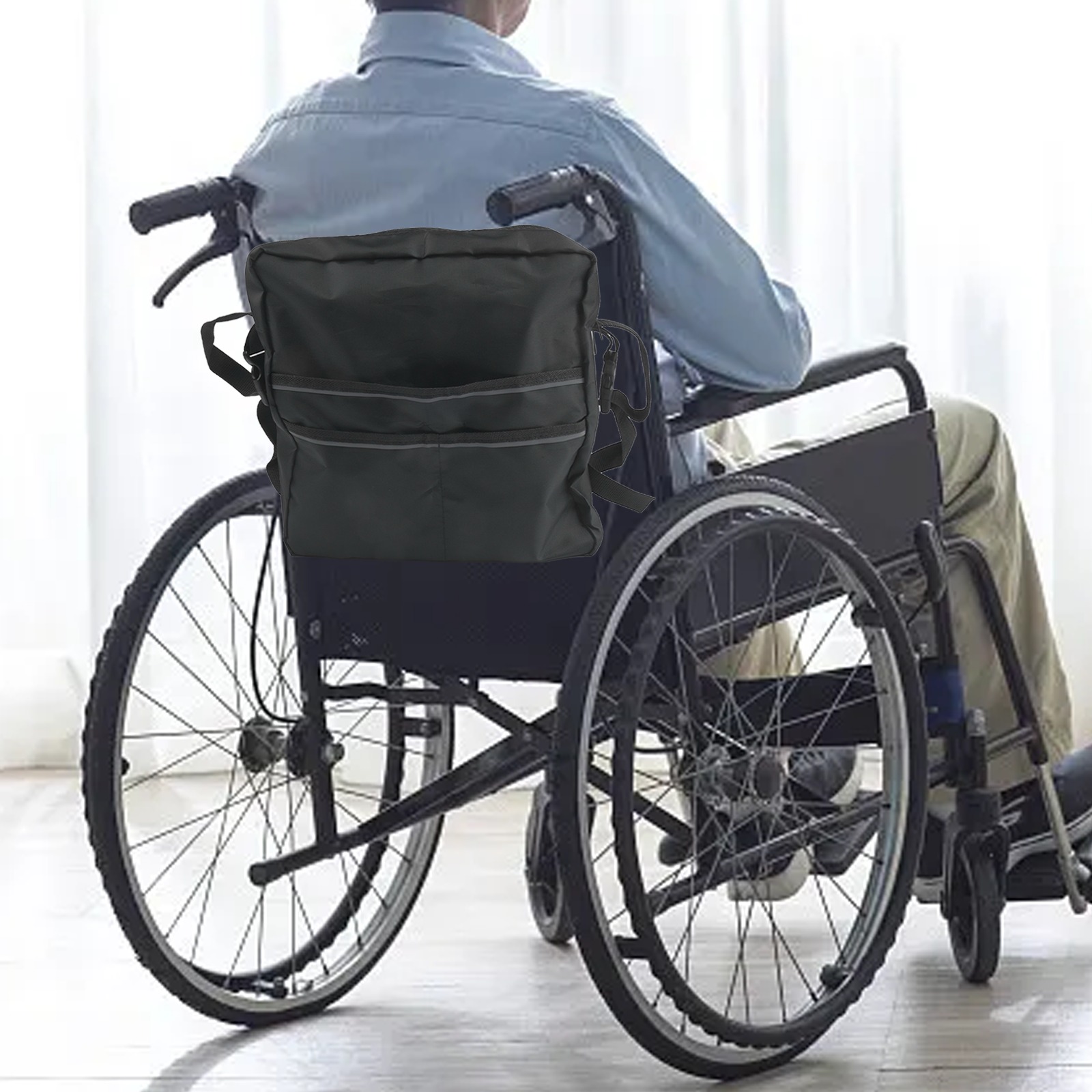 Black Mobility Seat Back Bag F - đánh giá và giá Outdoor Power Wheelchair